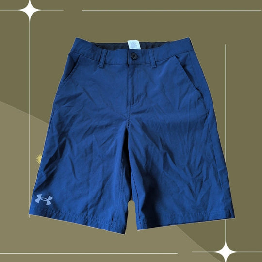 Under Armor Boys Navy Blue Board Shorts - Boys 12