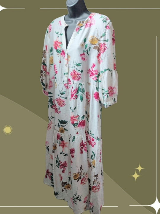 Floral midi dress by Figueroa & Flower - XL