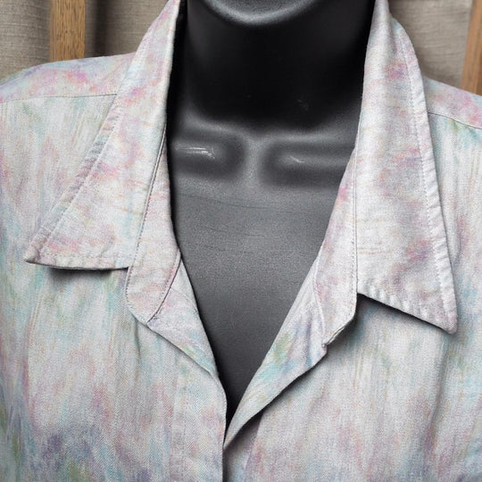 Billy T Colorburst Button Down Linen Shirt - Medium