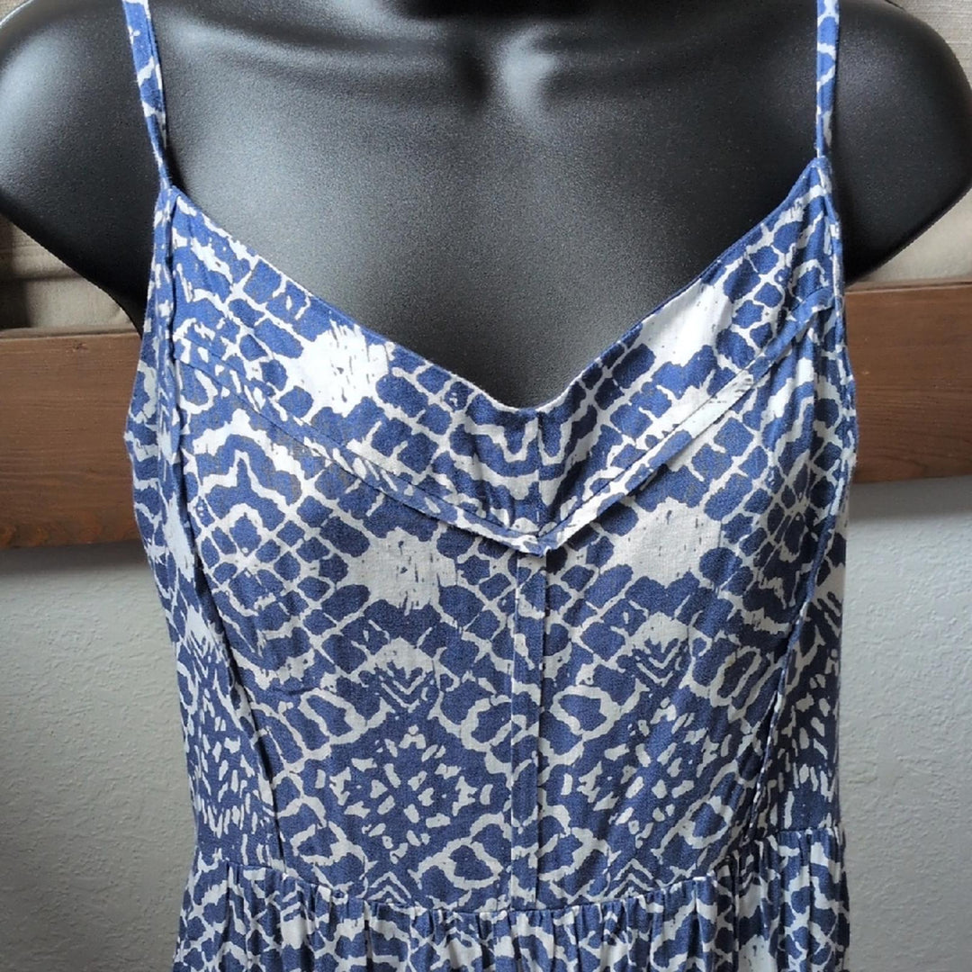 Betsy Johnson Tiered Linen Blend Maxi Dress
