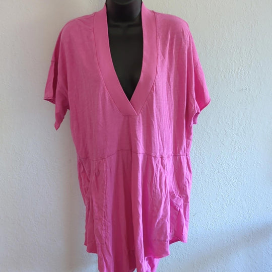Hot Pink free people intimately why not romper