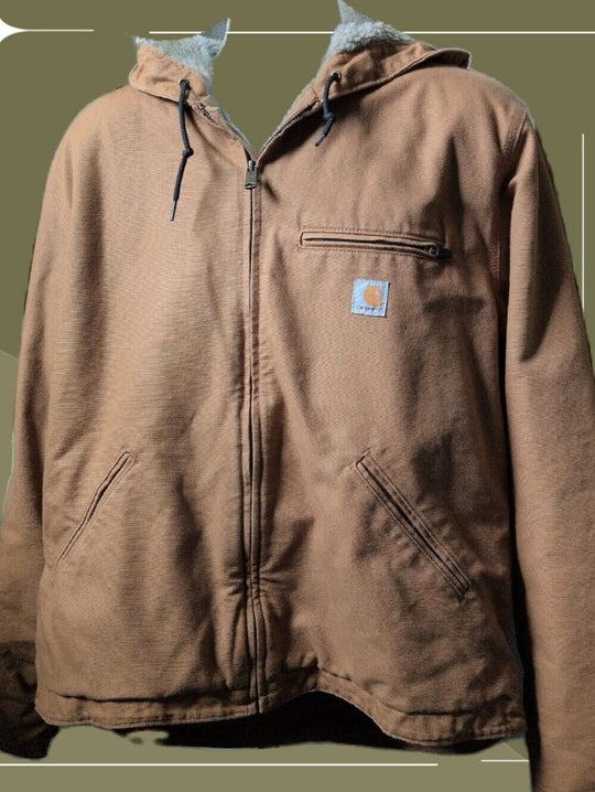Carhartt Washed Duck Sierra Jacket in brown - large