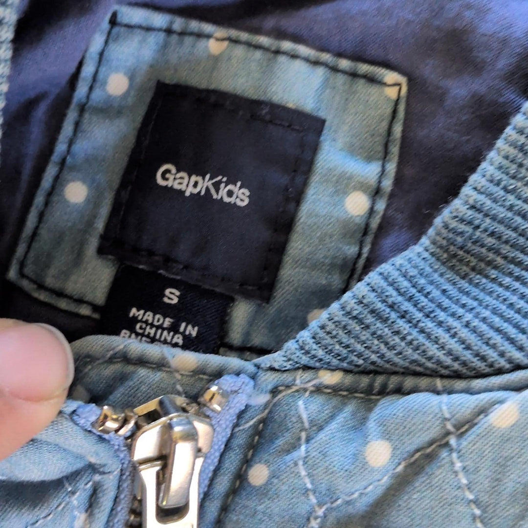 Gap Kids Quilted Dot Denim Jacket - Small
