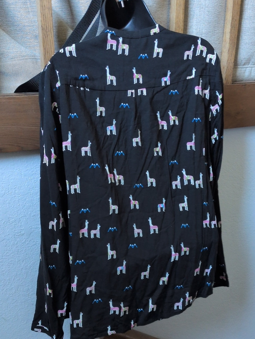 Maeve Llama Alpaca Print Long Sleeve Shirt Size US 12
