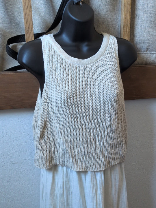 Anthropologie Moth Layered Sandstone sweater Maxi Dress size m
