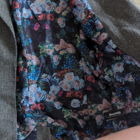 Blackmilk floral herringbone blazer US 4/ AUS 8