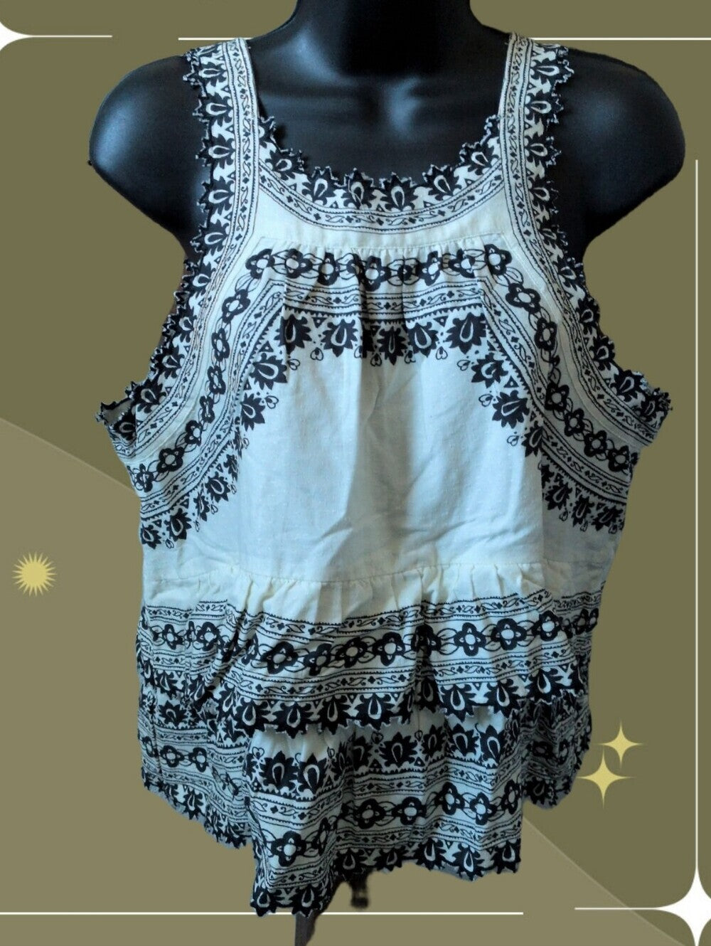 Sea New York Amina Embroidery Tank - M