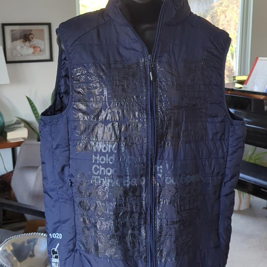 One of a kind! snow milk reworked vest