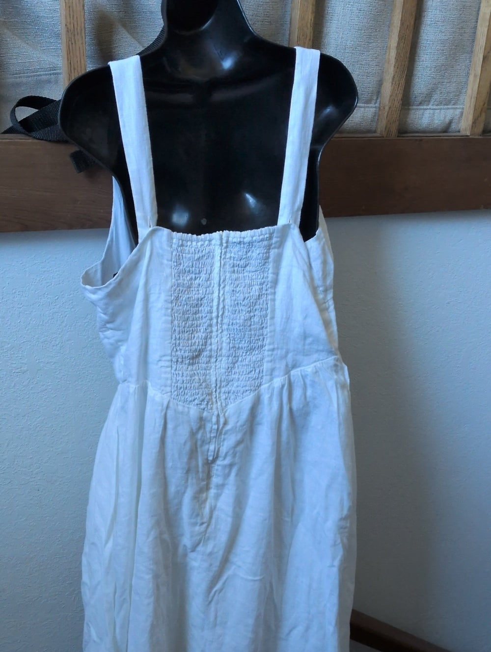 Quince 100% European Linen Corset Midi Dress size XL