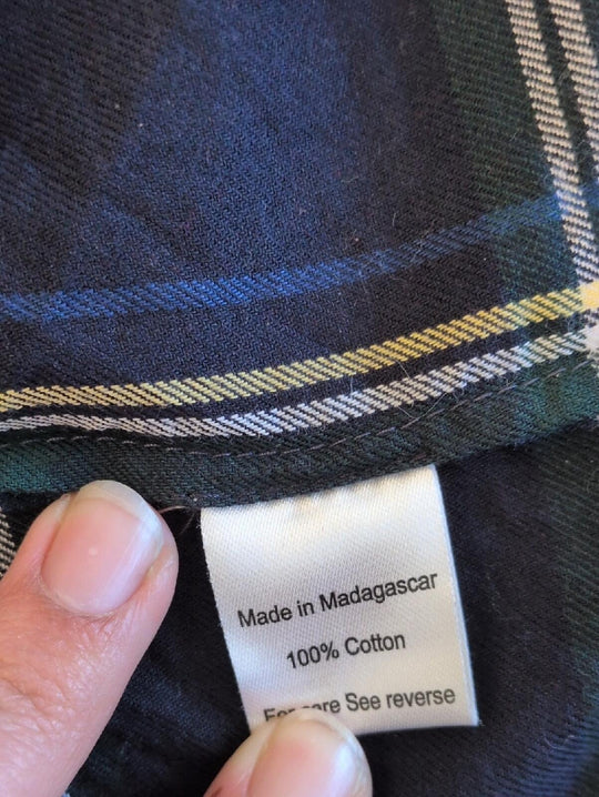 Hill House Plaid Lottie Nap Dress In Juniper Tartan Girls Dress - 9/10 Yrs