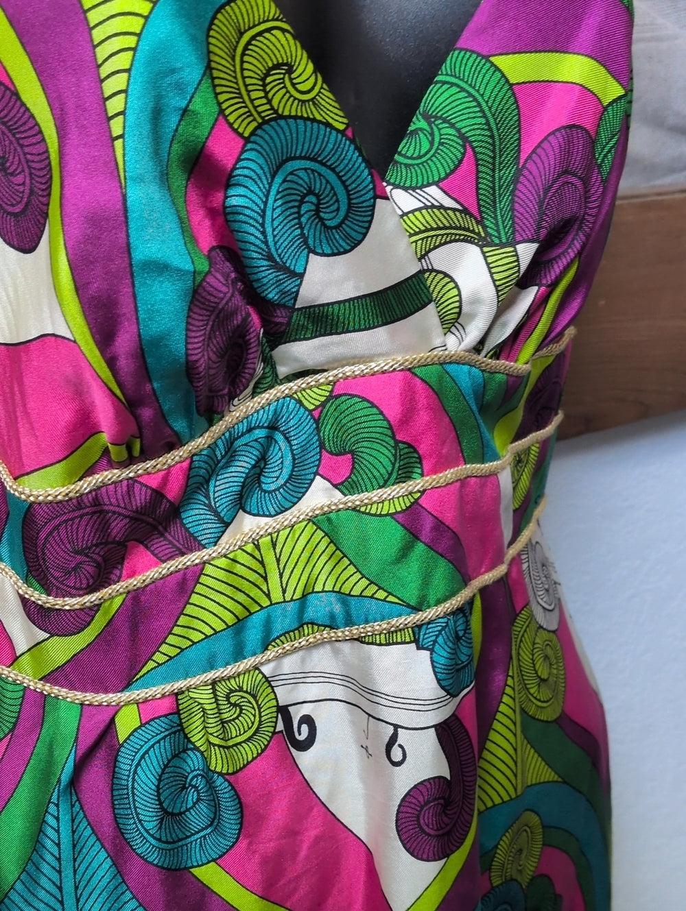 Rare Voom By Joy Han Y2k It Girl Silk Dress  - Small