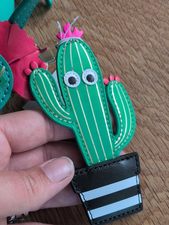 Rare New Horizons Kate Spade Cactus Bag WITH Matching Keychain