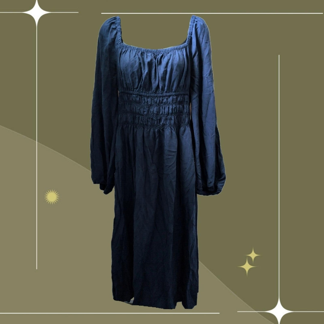 Hill house Home Jasmine Nap Dress In Navy Blue - Medium