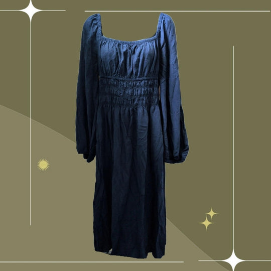 Hill house Home Jasmine Nap Dress In Navy Blue - Medium