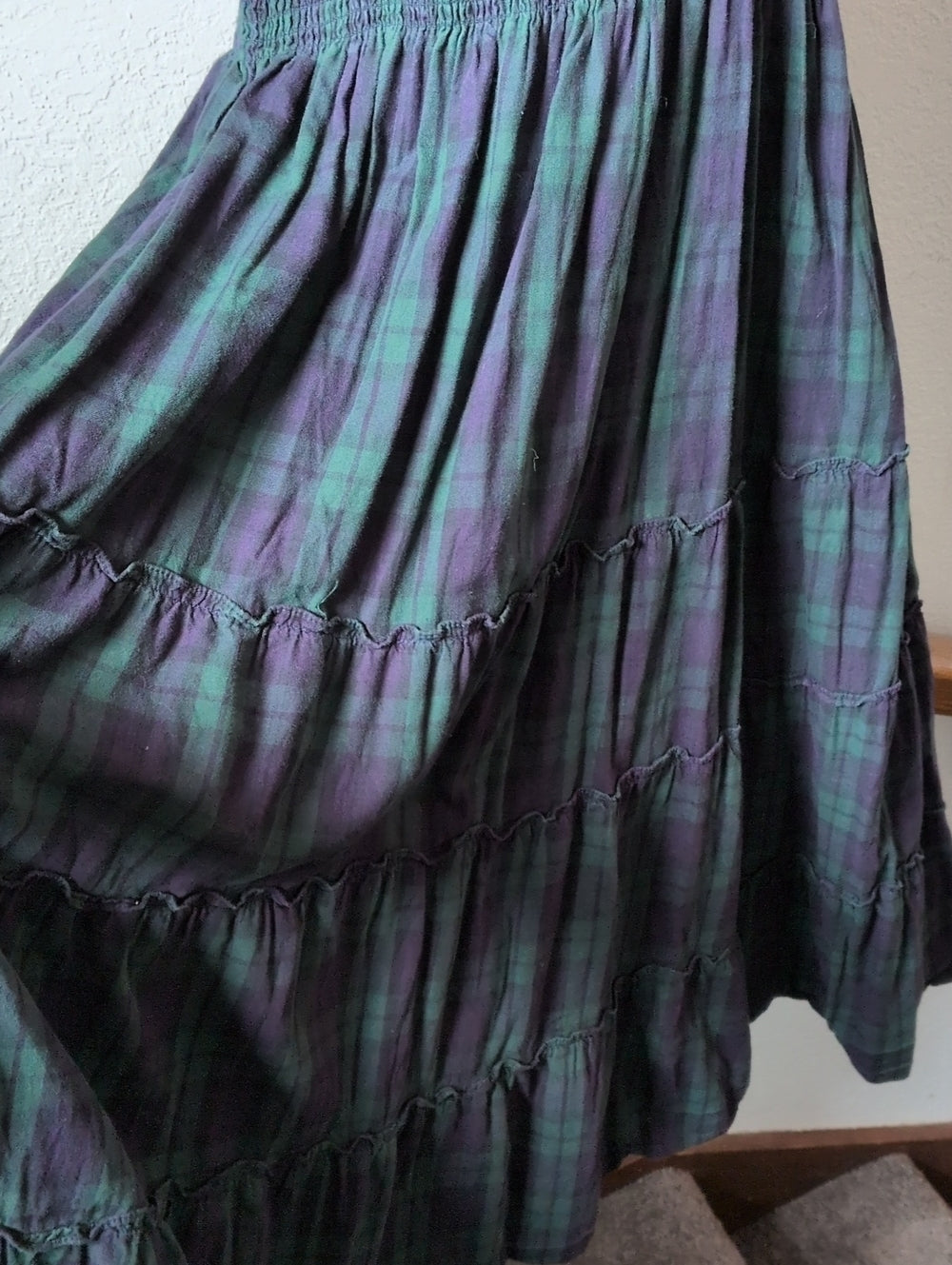 Hill House Ellie Blackwatch Tartan Plaid Dress Size M