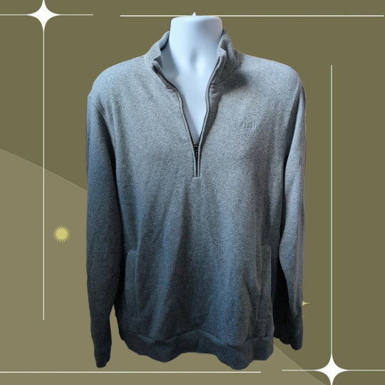 Vuori Gray Coronado Half Zip Sweatshirt - Large