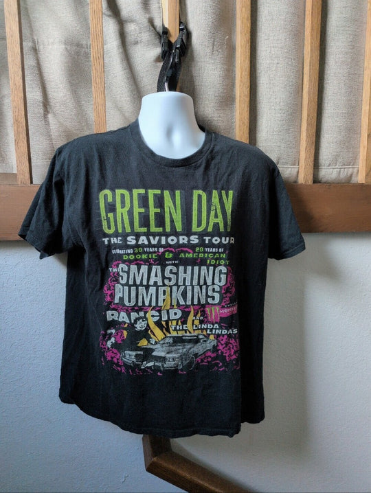 Green Day The Saviors Tour Tee Shirt Est. Size L