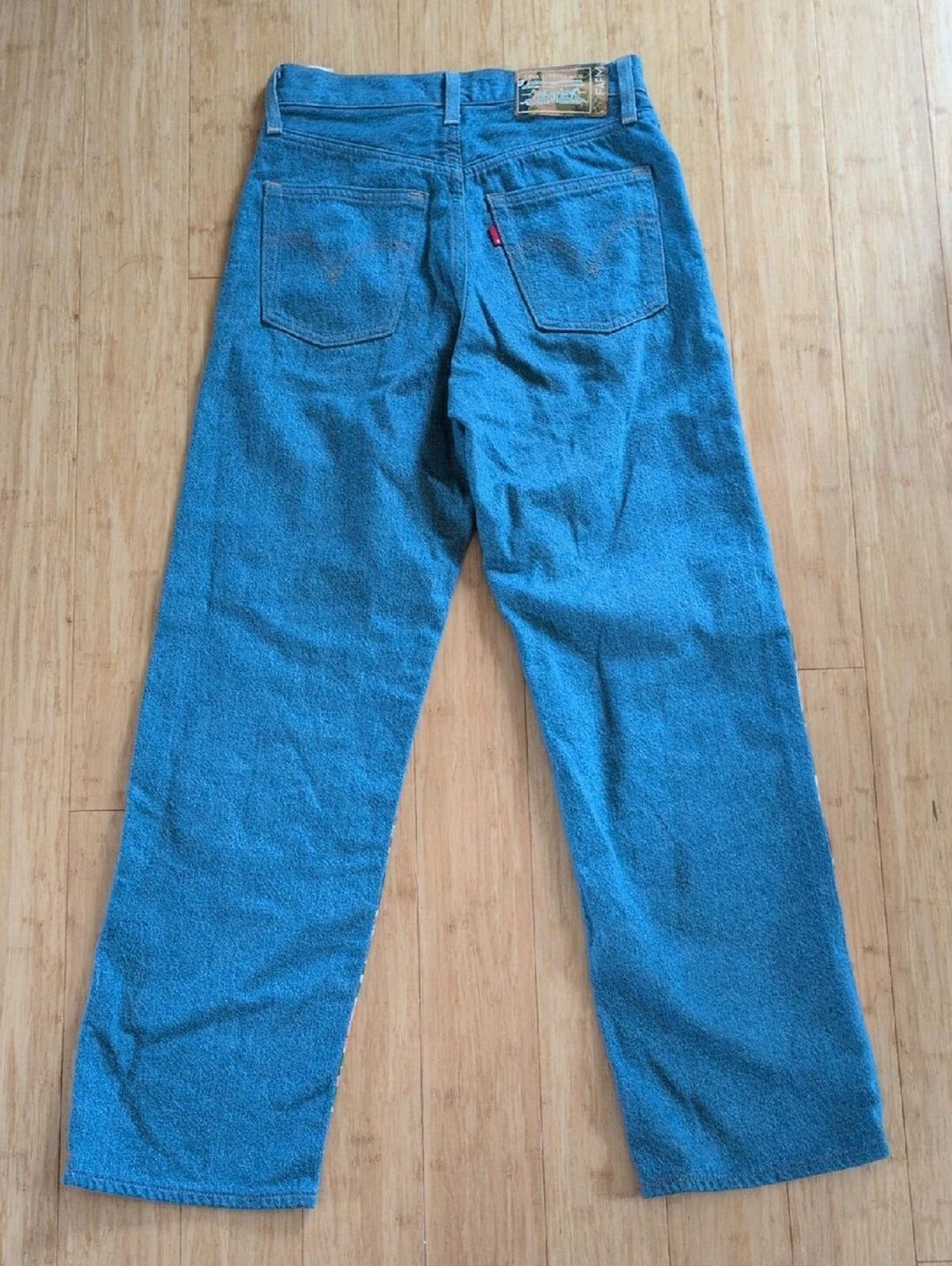 Levi's X Farm Rio Canopy Collage Ribcage Straight Denim Jeans Size 26