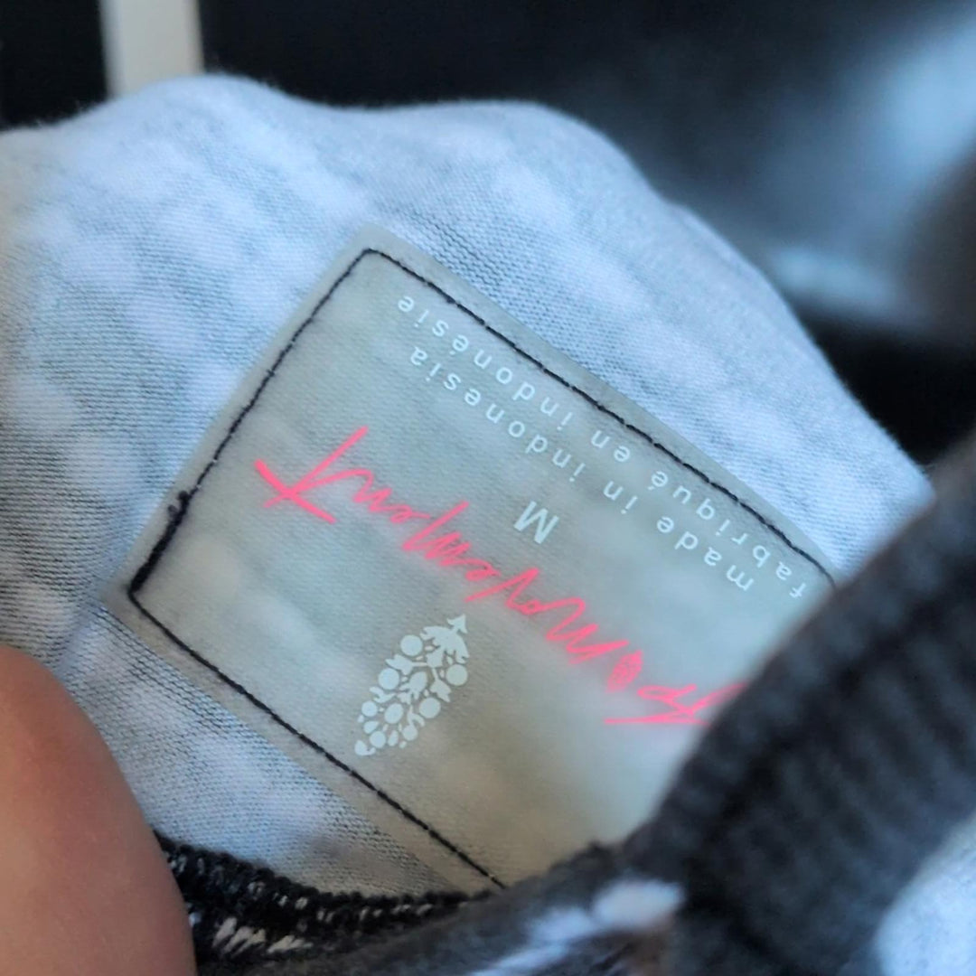 Free People Movement Hot Shot Onesie In Rare Black And White Print - Medium