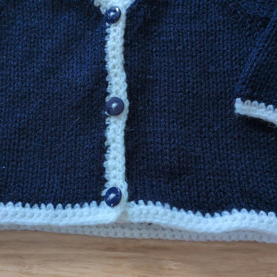Hand Knit Newborn Sweater