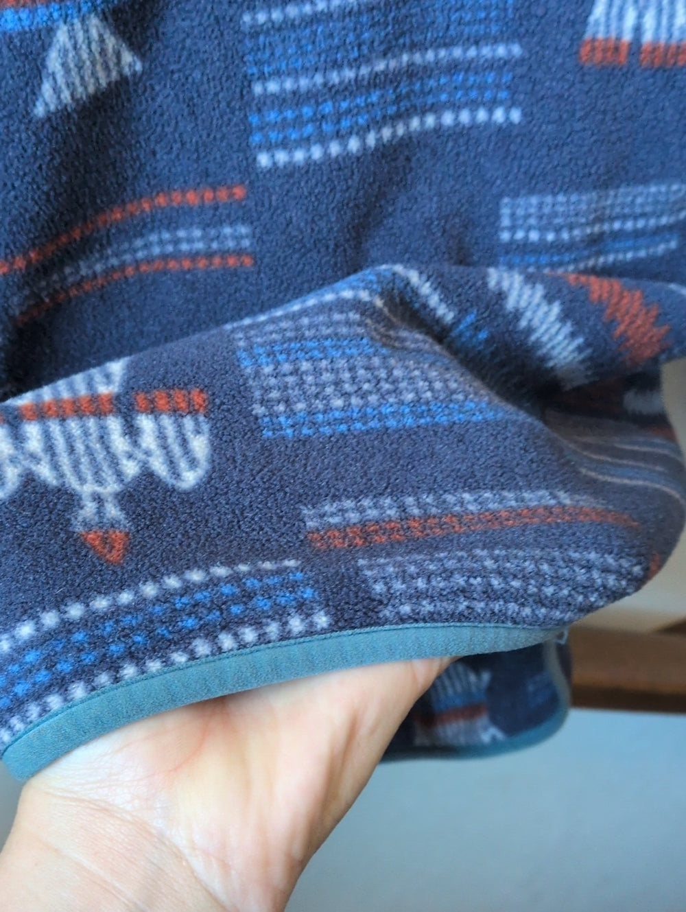 Patagonia Men’s Synchilla Snap-T Pullover in the "River Tribe" size m