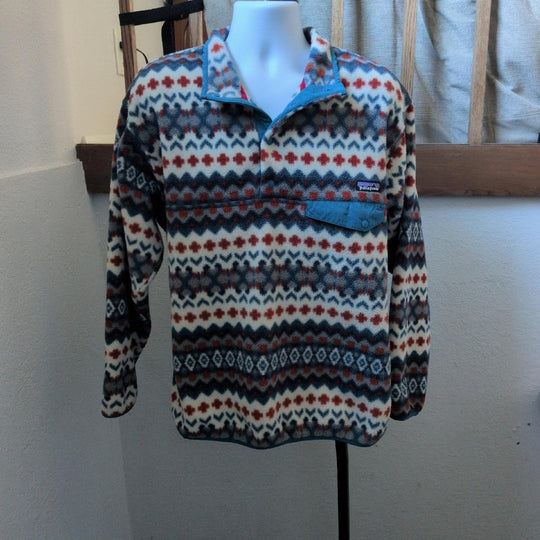 Patagonia Synchilla Snap T Sweater In cliff Underwater Blue  -  Large