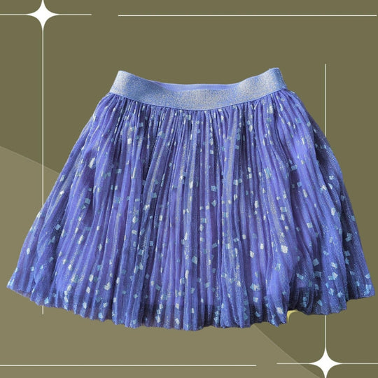 JCrew Crewcuts Sparkle Tulle Pleated Skirt - Girls 6-7