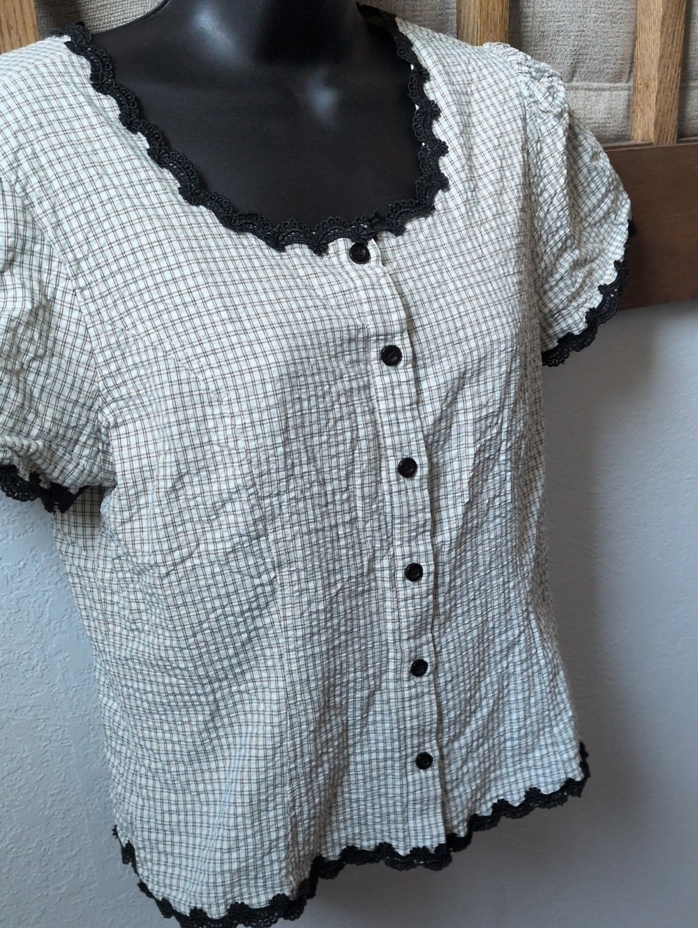 Serra Lace Trim Blouse by Böhme - Small