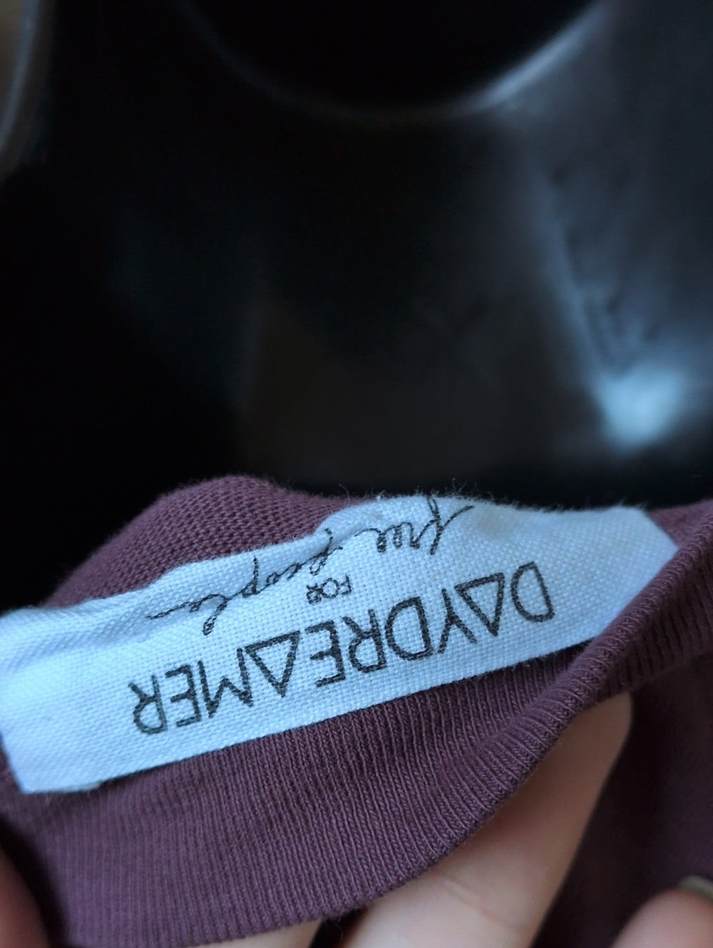 Rare Daydreamer X free People The Doors Long Mauve Tee Dress Size M