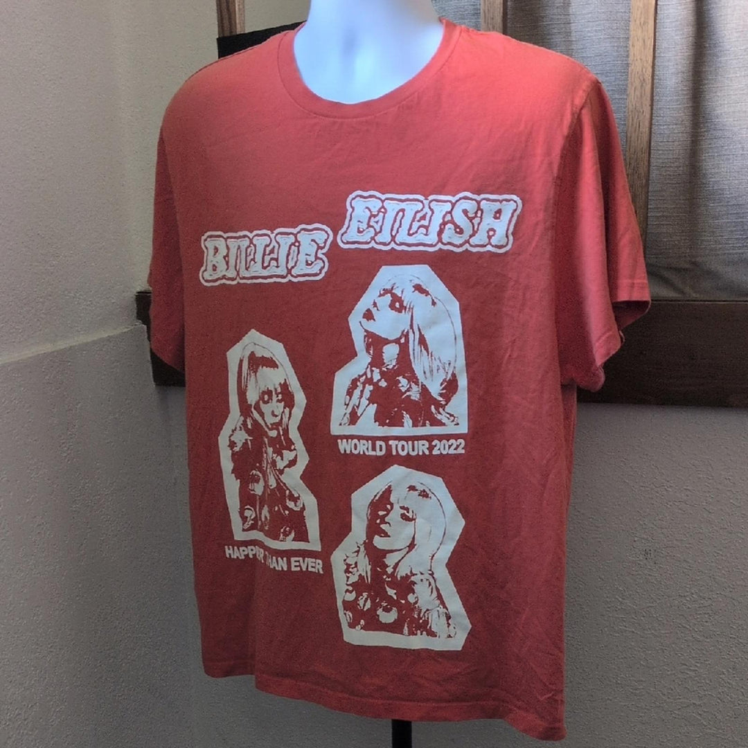 Billie Eilish Happier Than Ever World Tour 2022 T-shirt - Extra Large