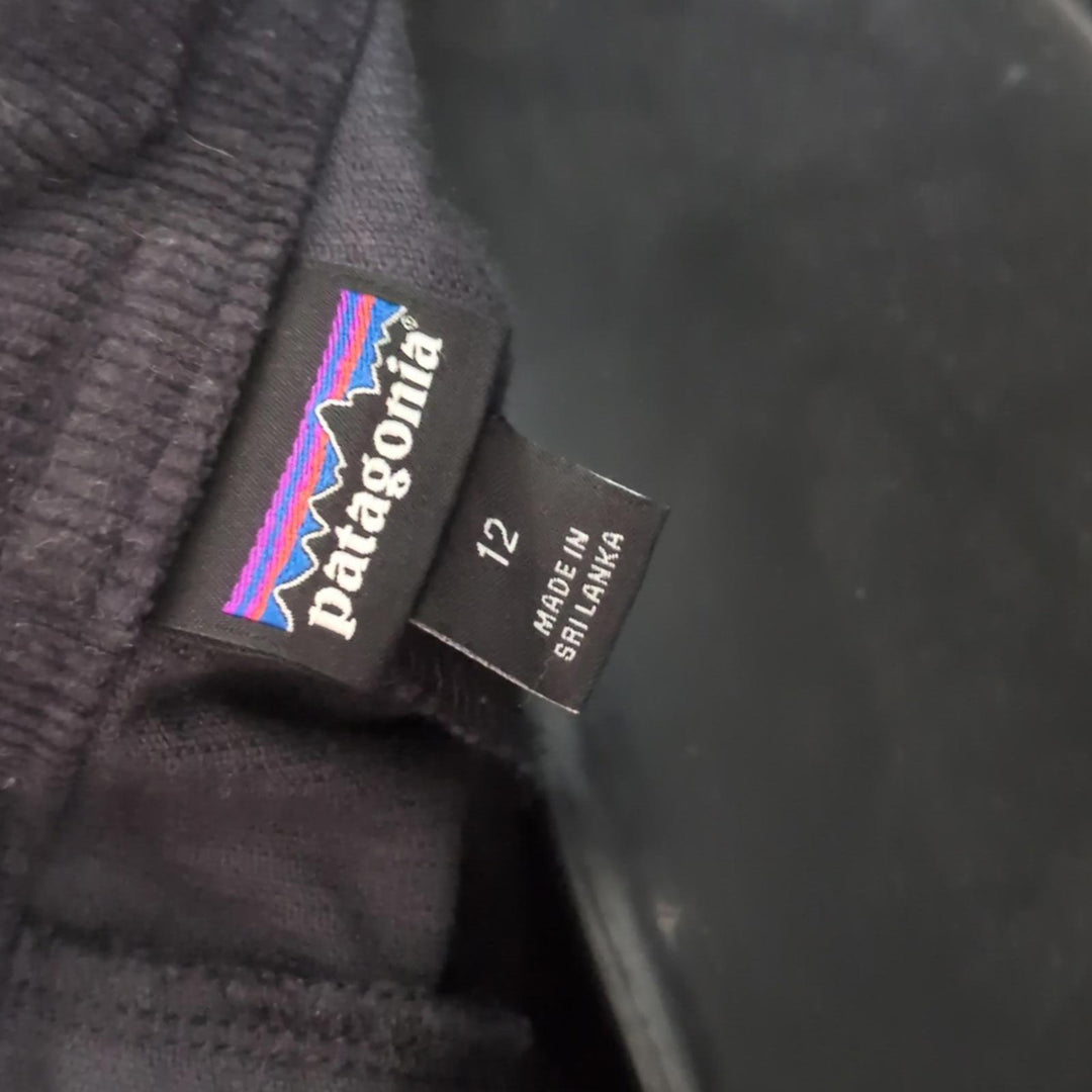 Patagonia Stand Up Cropped Corduroy Overalls In Gray Black -  US 12