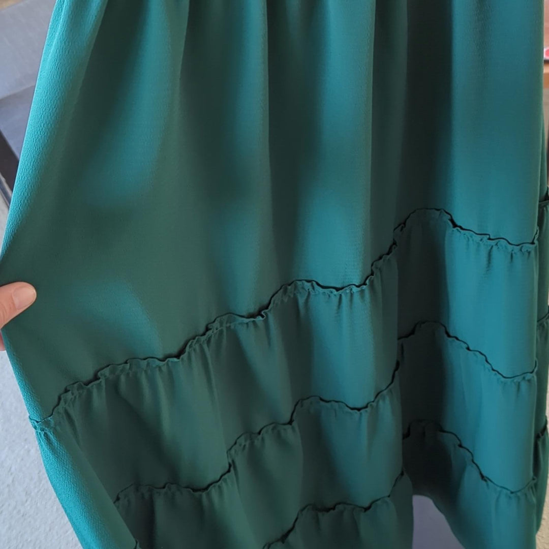 Hill House Ellie Nap Dress Size XXL In Botanical Garden Green