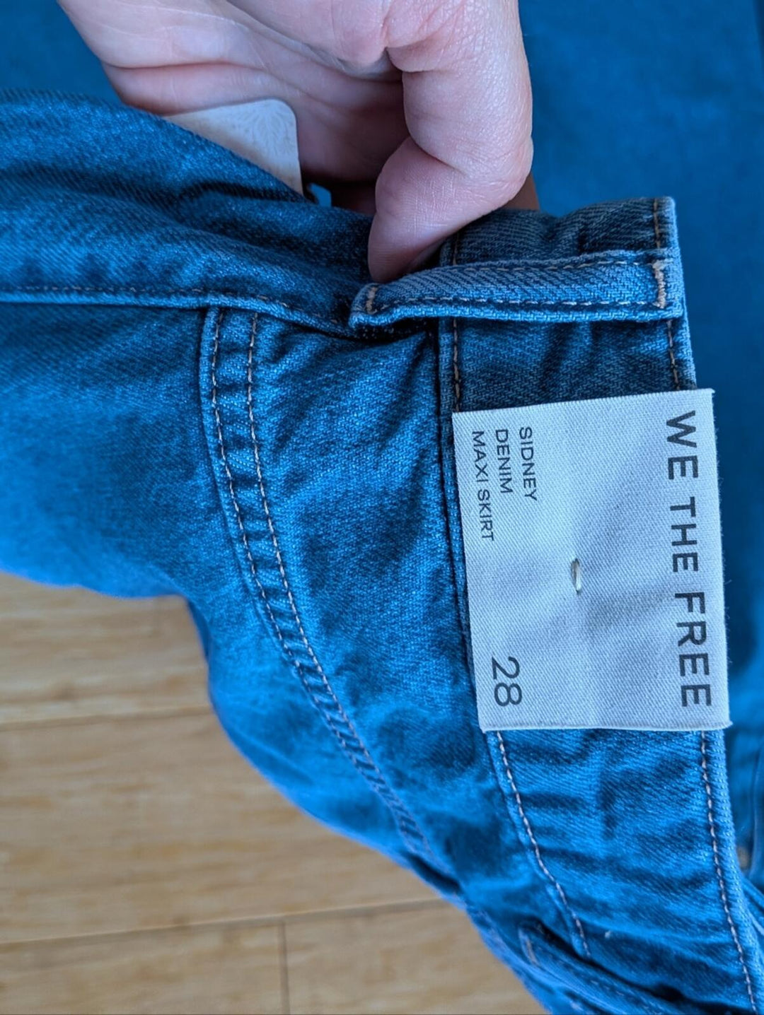 We The Free Sidney Denim Skirt Size 28