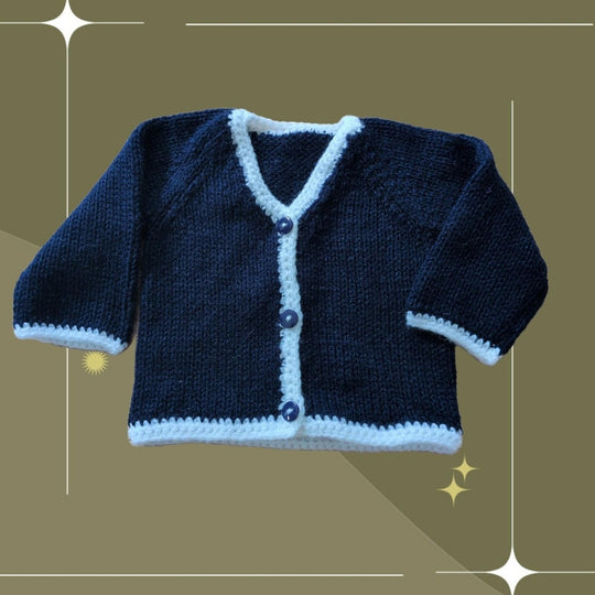 Hand Knit Newborn Sweater