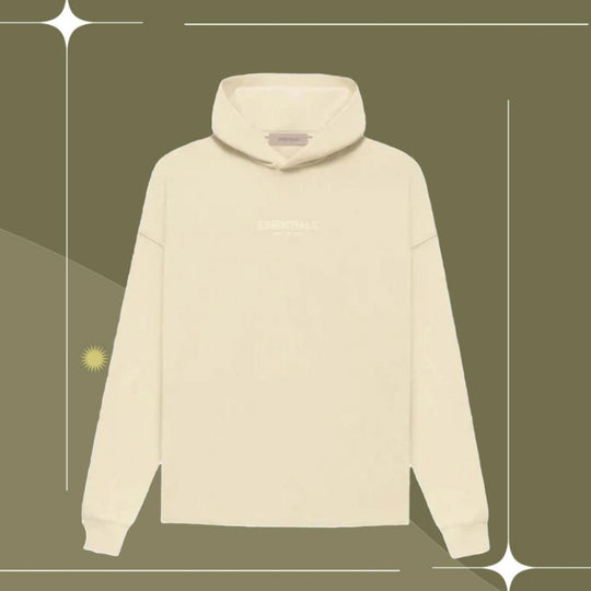 Fear Of God Essentials Relaxed Fit Hoodie In Egg