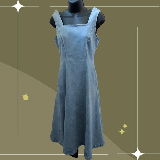 Ivy City Co Joanna Dress In Light Denim Size XS