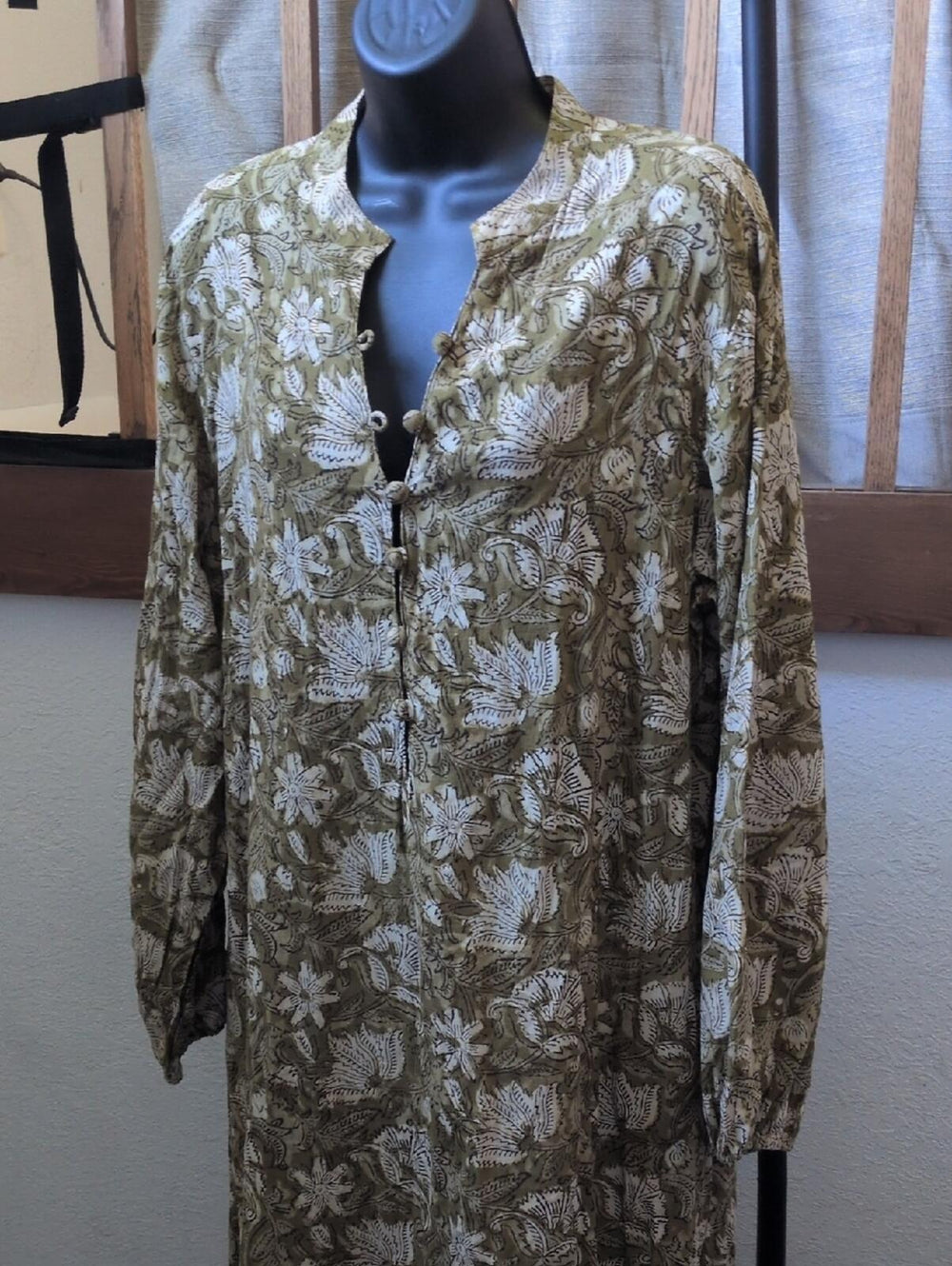 Naked Generation Bohemian Cotton Paisley Maxi Dress - M/L