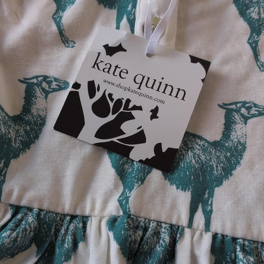 Kate Quinn Bamboo Collection Alpaca Long Sleeve Onesie Dress - 6-12 Mo