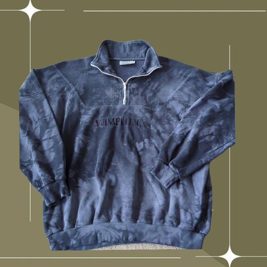 VINTAGE Wimbledon Tennis Quarter Zip Sweater