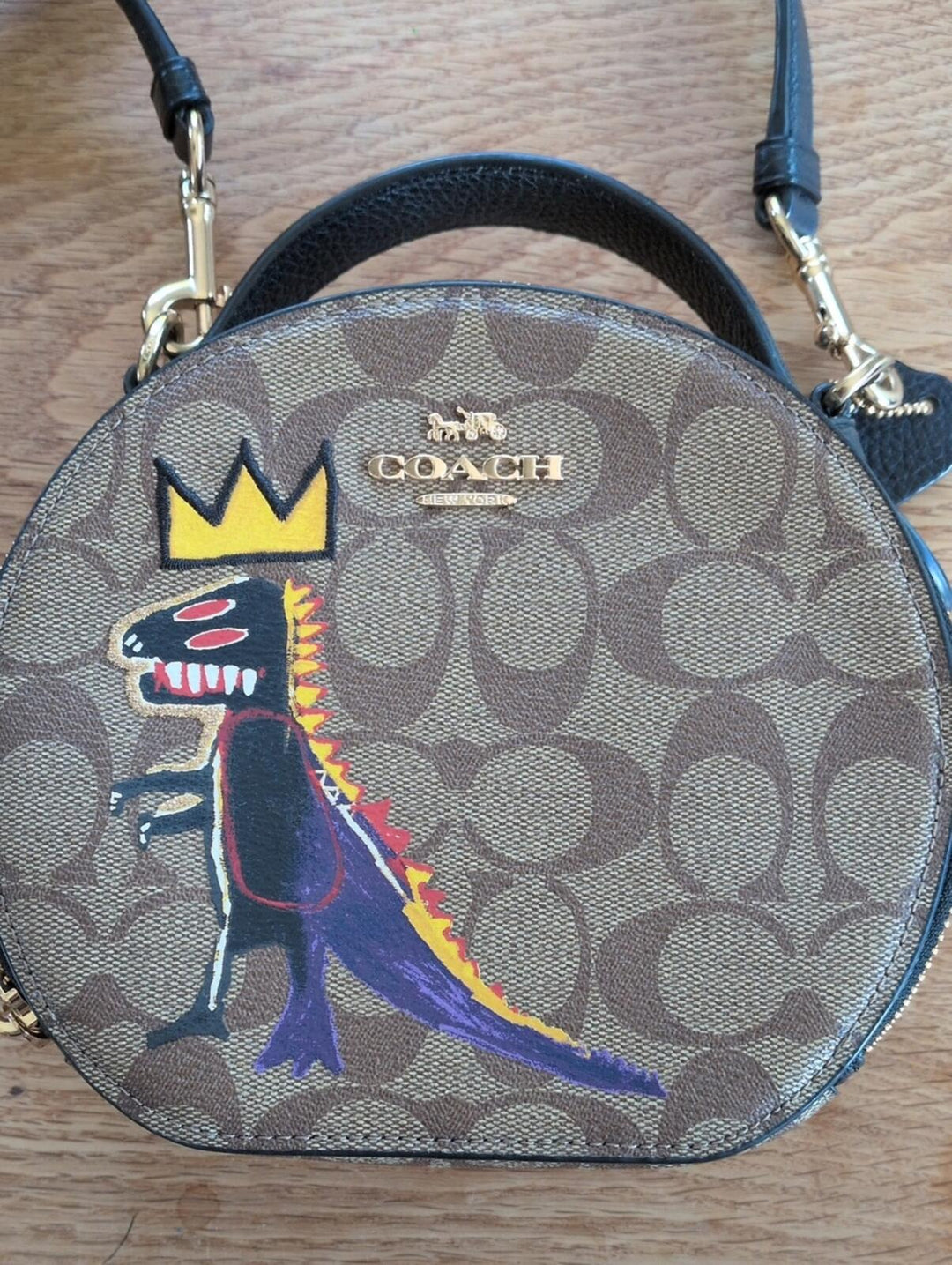 Coach X Jean-Michel Basquiat Dinosaur Canteen Crossbody bag