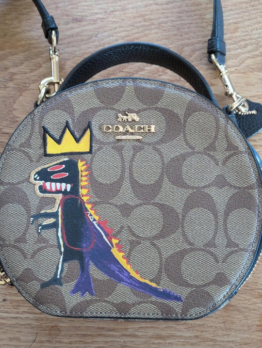 Coach X Jean-Michel Basquiat Dinosaur Canteen Crossbody bag
