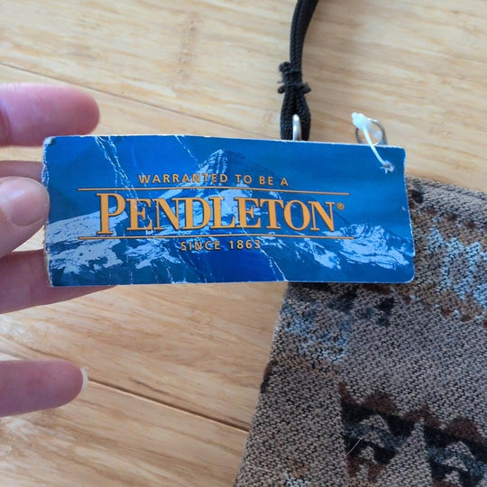 Vintage Pendleton Aztec Wool Shoulder Bag