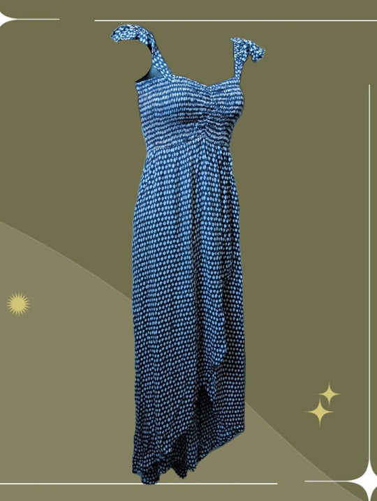 Tiare Hawaii Paradise Maxi Dress In Blue Diamond Print Osfm