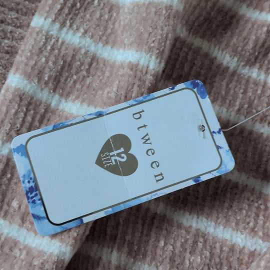 Girls Btween Striped Sweater - 12