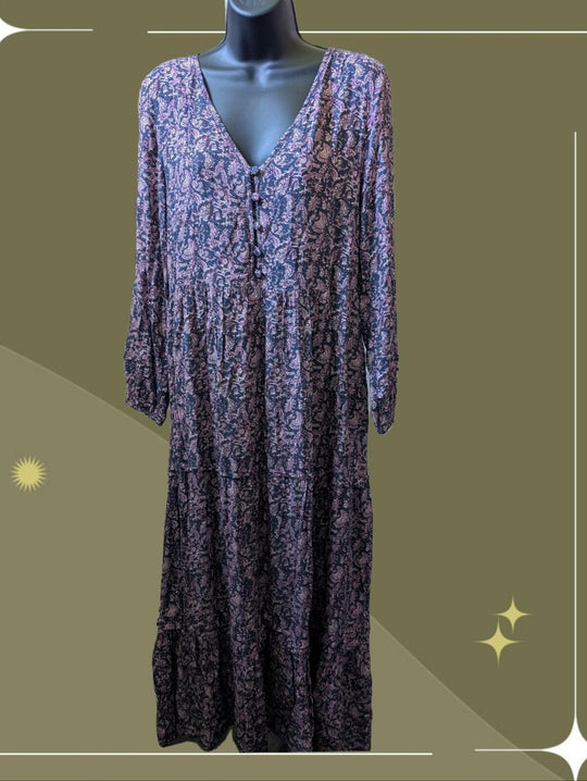 Faherty Isabella Floral Dress - Medium