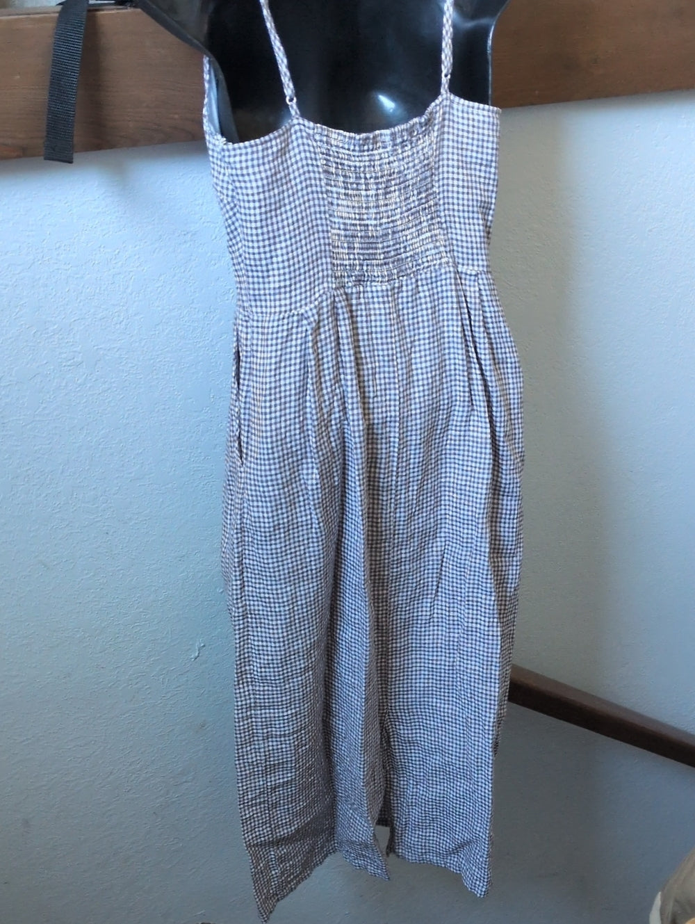 Quince 100% European Linen Scoop Neck Midi Dress size s