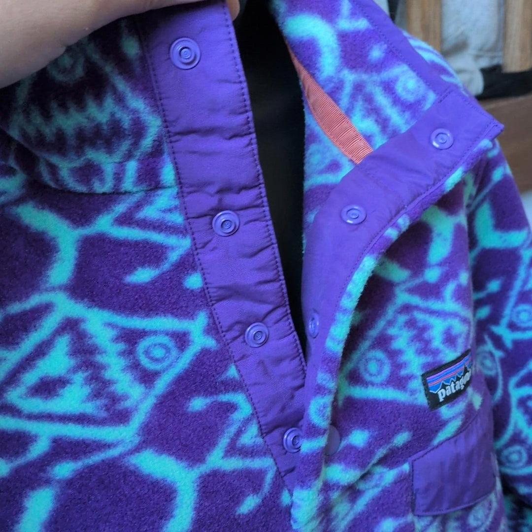 Patagonia Snap T Synchilla Sweater In Ikat Big Fish - Medium
