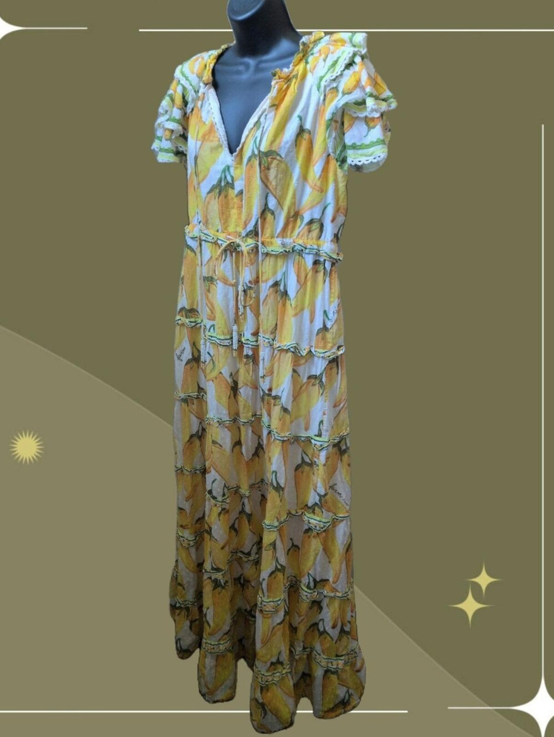 Farm Rio Peppers Maxi Dress - Small