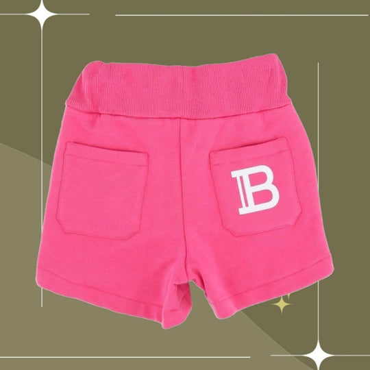 Balmain pink cotton shorts - Girls 6