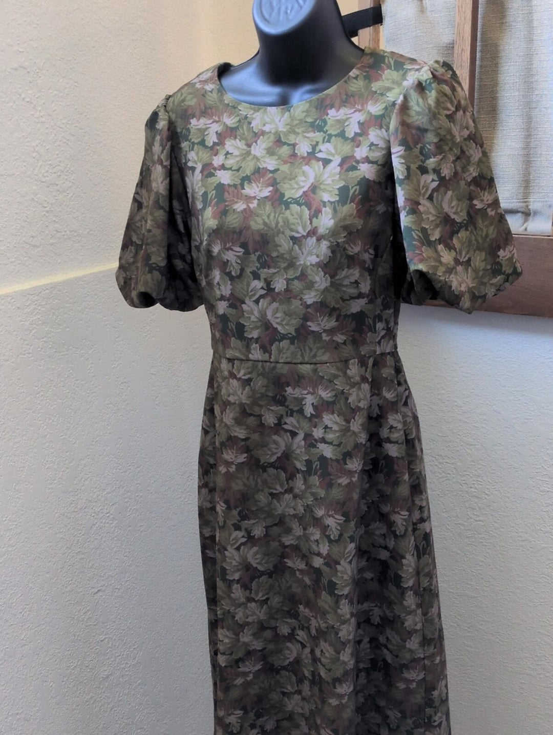 Hill House Home Constance dress In green multi-foliage print - XS